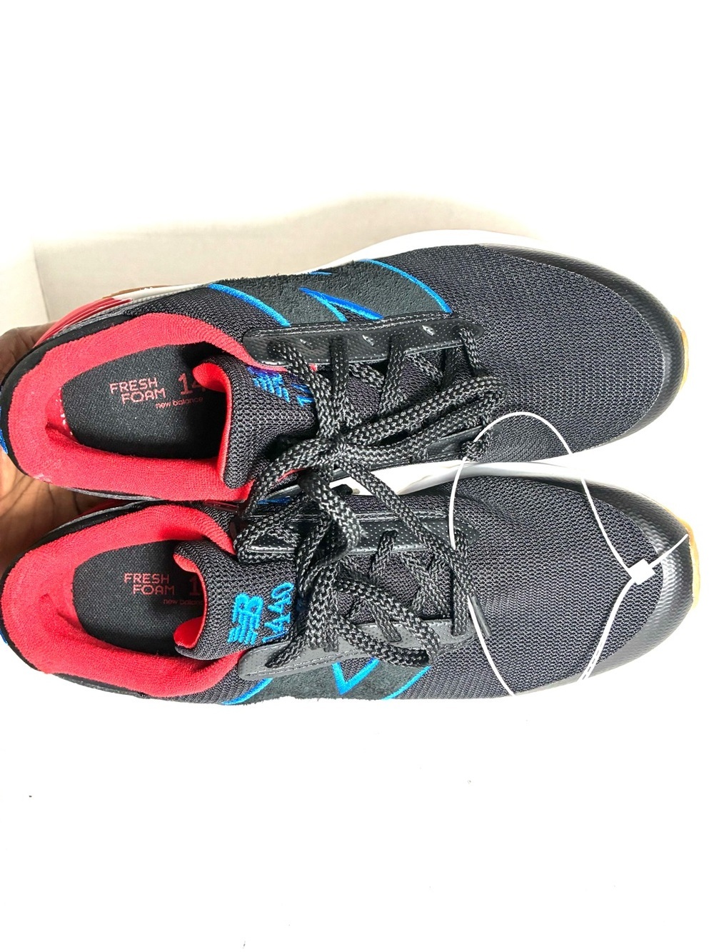 New Balance Fresh Foam 1440v1 Big Kids Running Shoes Black Blue Red Size 7 - Picture 7 of 10